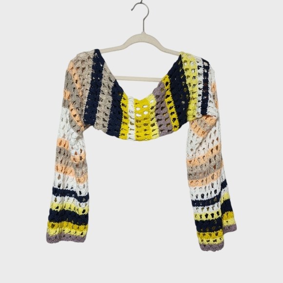 New Free People Gia Crochet Shrug - Beachy Combo - Picture 5 of 9